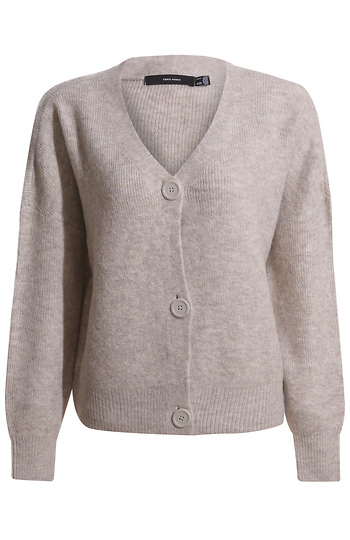 V-Neck Knit Cardigan Slide 1