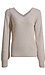 Long Sleeve V-Neck Knit Sweater Thumb 1