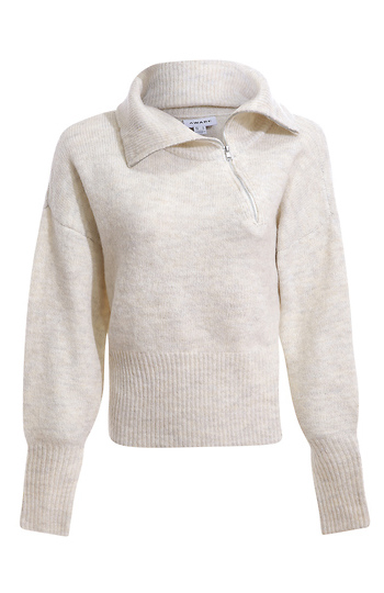 Vero Moda High Neck Half Zip Knit Slide 1