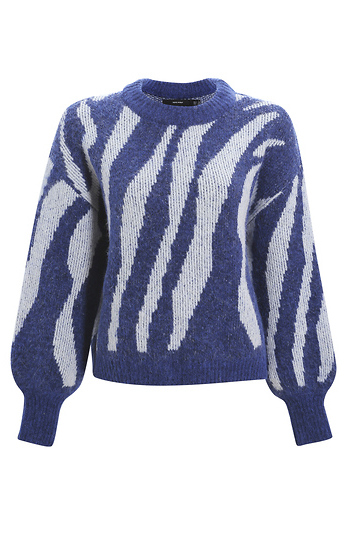Swirl Pattern Knit Sweater Slide 1
