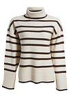 Stripe Turtleneck Sweater