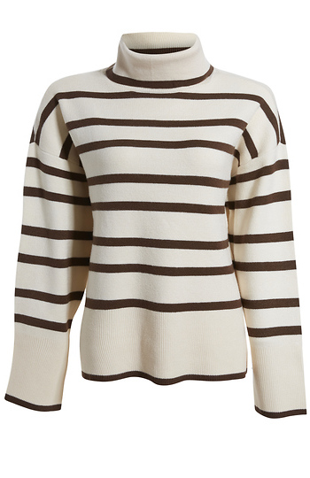 Stripe Turtleneck Sweater Slide 1