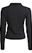 Long Sleeve Crop Button Front Top Thumb 2