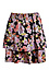 Floral Print Ruffled Mini Skirt Thumb 1