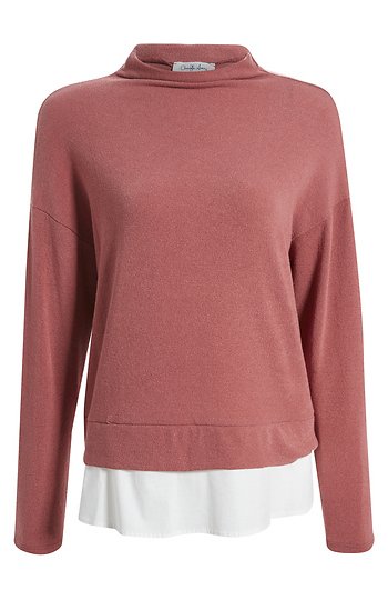Mock Neck Long Sleeve Slide 1