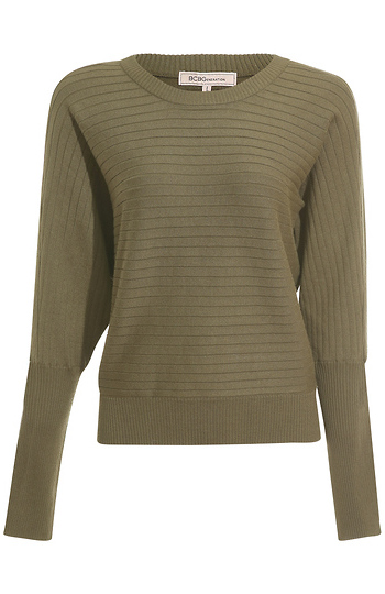 BCBGeneration Ribbed Sweater Slide 1