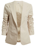 Ruched Sleeve Blazer