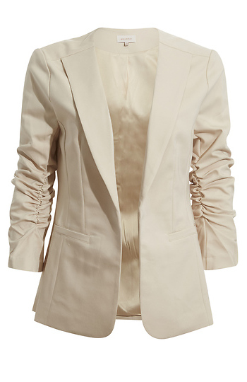 Ruched Sleeve Blazer Slide 1