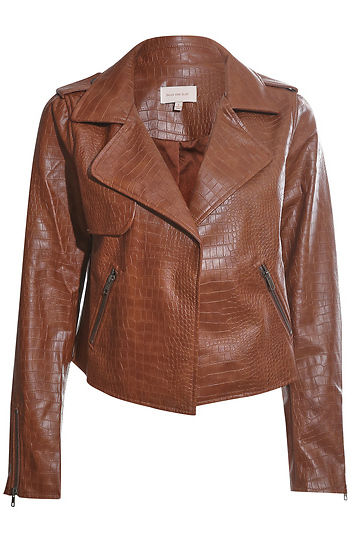 Faux Leather Jacket Slide 1