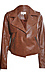 Skies are Blue Faux Leather Jacket Thumb 1