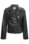 Skies Are Blue Vegan Leather Moto Biker Jacket