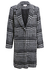 Skies are Blue One Button Plaid Coat