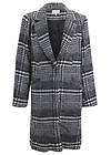 Single Button Plaid Coat