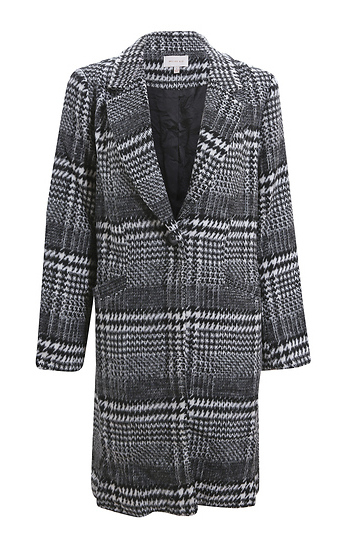 Skies are Blue One Button Plaid Coat Slide 1