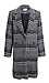 Single Button Plaid Coat Thumb 1