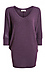 Nadia Quarter Sleeve Dolman V-Neck Hacci Top Thumb 1