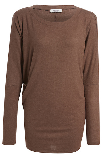 Stella Brushed Long Sleeve Dolman Top Slide 1