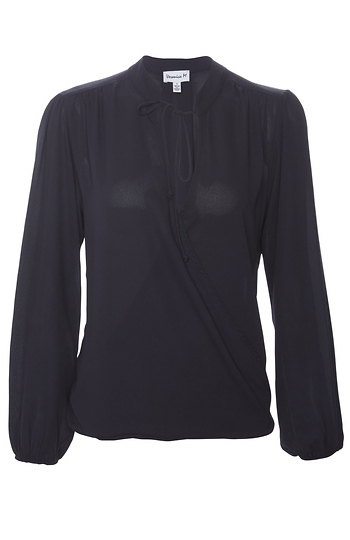 Veronica M Long Sleeve Surplice Blouse Slide 1