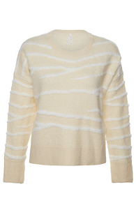 Round Neck Striped Pullover Slide 1