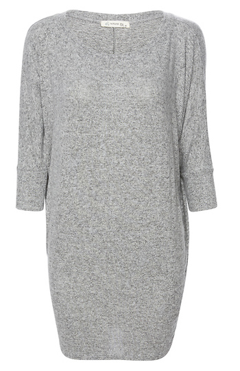 Boat Neck Brushed 3/4 Sleeve Top Slide 1