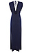 Veronica M Deep V Maxi Dress Thumb 2