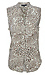 Velvet Heart Sleeveless Leopard Print Top Thumb 1