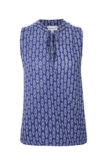 Veronica M Sleeveless Surplice Top Slide 1