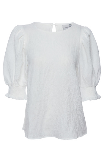 ICHI Puff Sleeve Blouse Slide 1