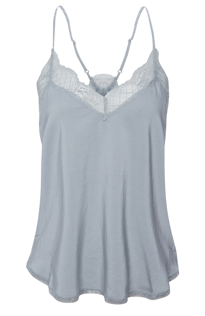 Lace Insert Cami in Light Blue L DAILYLOOK