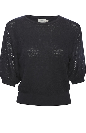 Pointelle Knit Top Slide 1