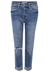 Flying Monkey Boyfriend Cuffed Crop Denim