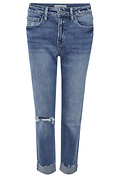 Boyfriend Cuffed Crop Denim