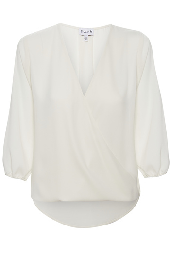 Veronica M 3/4 Sleeve Surplice Blouse Slide 1
