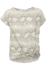 Side Knot Short Sleeve Top Slide 1