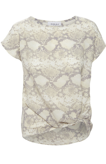 Side Knot Short Sleeve Top Slide 1
