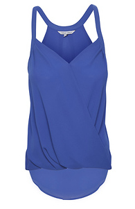 Surplice Halter Style Blouse Slide 1