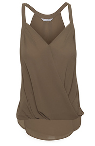 Surplice Halter Style Blouse Slide 1