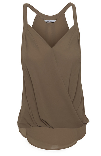 Surplice Halter Style Blouse Slide 1