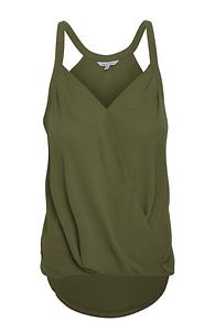 Surplice Halter Style Blouse Slide 1