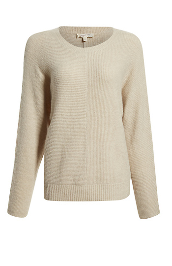 Ribbed Contrast Pullover Slide 1