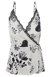 Printed Faux Wrap Cami