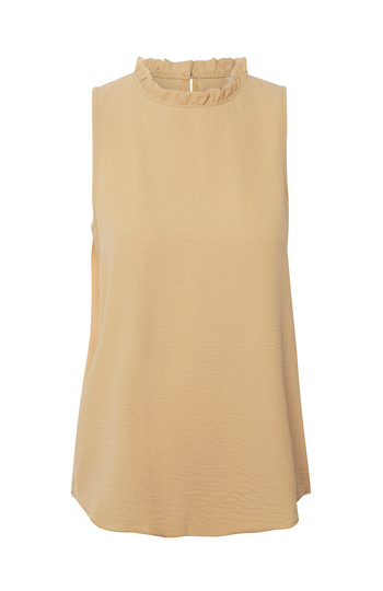 Mock Neck Sleeveless Top Slide 1