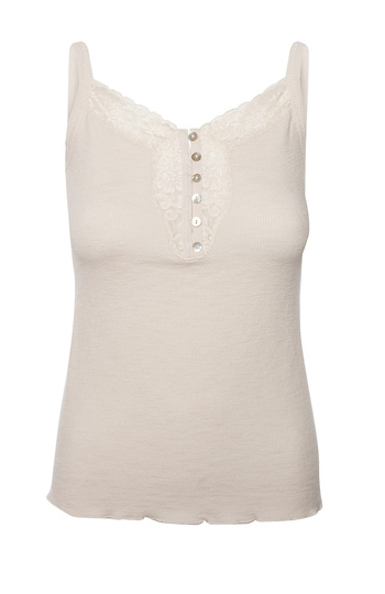 Casual Lace Trim Top Slide 1