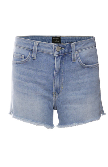 Just Black Frayed Hem Short Slide 1