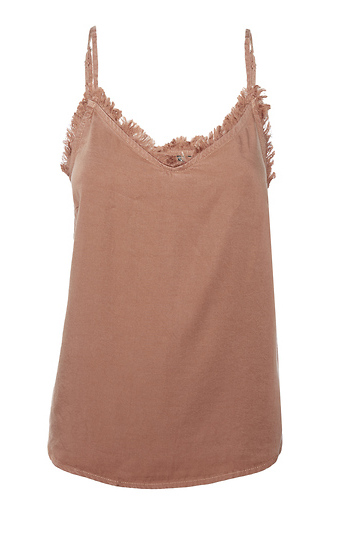 Velvet Heart V-Neck Frayed Neckline Cami Slide 1