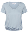 V-Neck Elastic Waist Top