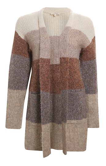 Color Block Knit Cardigan Slide 1