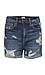 Sneak Peek Distressed Cuffed Denim Short Thumb 1