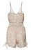 Printed Smocked Waist Romper Thumb 2