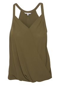 Surplice Halter Style Blouse Slide 1